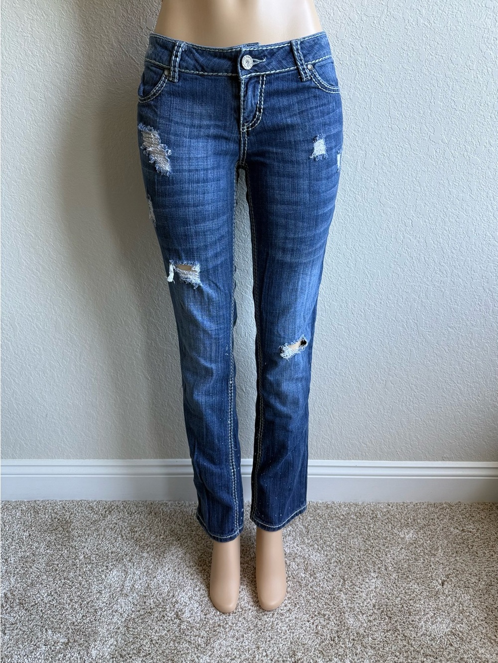 Y2K 2000s Almost Famous Low Rise Skinny Jeans Size 9